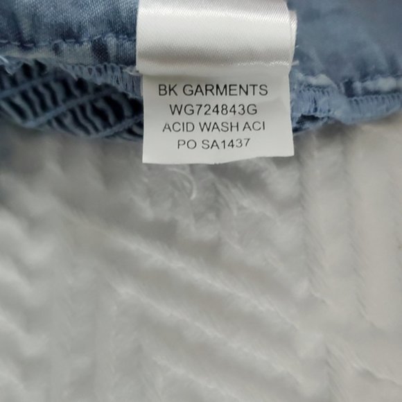 BOG COLLECTIVE Denim Bustier Padded Crop Top - Picture 7 of 10